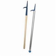 Little Mule Midget Pike Pole, Curved Tip, 112 in Handle Dia, 3 ft Handle Length, Wood Handle, Carbon Steel 13920